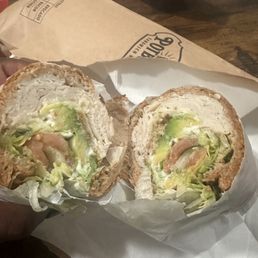 Avo Turkey add bacon, pickles, tomatoes Avo Turkey add bacon, pickles, tomatoes