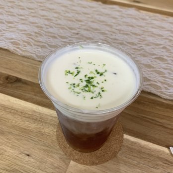 Toaste - Cream sea salt tea - definitely a must try! Sip the cream before you mix it - Desserts Near Me - East Lansing, Michigan Toaste - Cream sea salt tea - definitely a must try! Sip the cream before you mix it - Desserts Near Me - East Lansing, Michigan