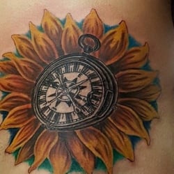Inkline Private Tattoo Studio - Right after my 7 hour session with Hunter. Damn good artist, so happy with how it turned out!