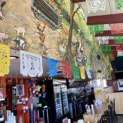 Casa Grande Cafe - Counter and a cool Fresca above.