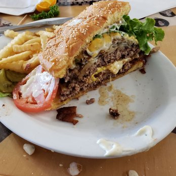 Cruiser Cafe - 1/2 shot of code blue burger - American Near Me - Eatonville, Washington Cruiser Cafe - 1/2 shot of code blue burger - American Near Me - Eatonville, Washington