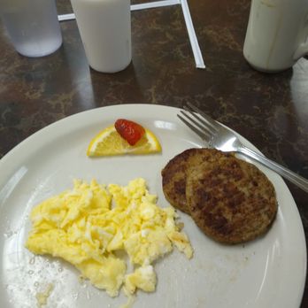 Rigos Cafe - Ughh! Milk in plastic glass. - Salad Near Me - Texas City, Texas
