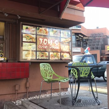 Tom's Sushi House - Outside with one of three tables. - Sushi Bars Near Me - Los Angeles, California Tom's Sushi House - Outside with one of three tables. - Sushi Bars Near Me - Los Angeles, California
