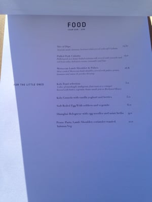 Menu photo 1 The Grounds at St Columbs Melbourne, VIC