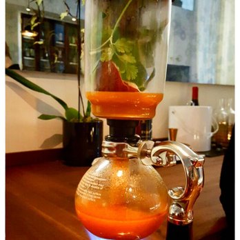 Pineapple & Pearls - Coffee siphon used for broth - New American Near Me - Washington, DC, District of Columbia