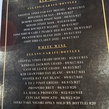 Ole Crow Tavern - Wine Menu! - Barbeque Near Me - Kingsport, Tennessee Ole Crow Tavern - Wine Menu! - Barbeque Near Me - Kingsport, Tennessee