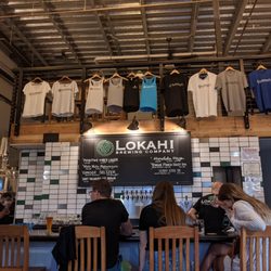 Lokahi Brewing Company - Menu wall