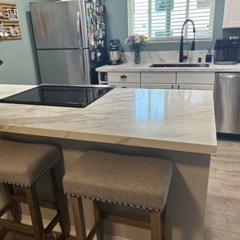 B Pro Construction Group - New countertops in the kitchen. - General Contractors Near Me B Pro Construction Group - New countertops in the kitchen. - General Contractors Near Me