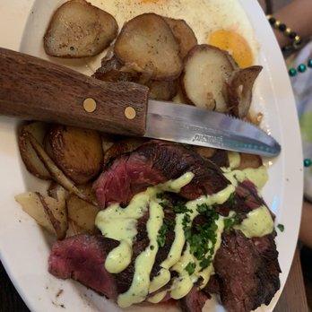 Toast - Hanger steak and eggs - Breakfast & Brunch Near Me - New Orleans, Louisiana Toast - Hanger steak and eggs - Breakfast & Brunch Near Me - New Orleans, Louisiana