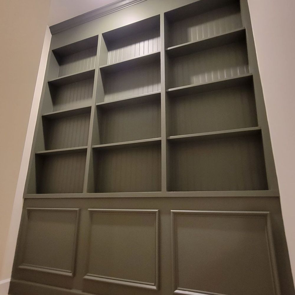 Built in shelves