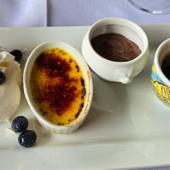 Ledford House - Dessert sampler with espresso - French Near Me - Albion, California Ledford House - Dessert sampler with espresso - French Near Me - Albion, California