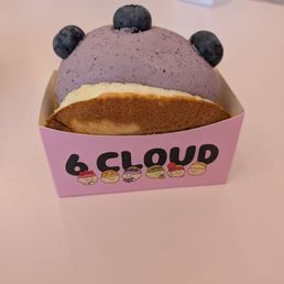 Blueberry cream souffle