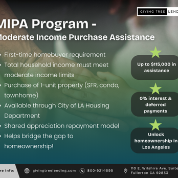 Giving Tree Lending - MIPA Loan 2025 - Mortgage Lenders Near Me - Fullerton, California