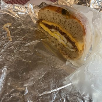 Curley's Bagels - Amazing BEC on jalapeño cheddar bagel . No other notes. - Bagels Near Me - Sunnyside, New York Curley's Bagels - Amazing BEC on jalapeño cheddar bagel . No other notes. - Bagels Near Me - Sunnyside, New York