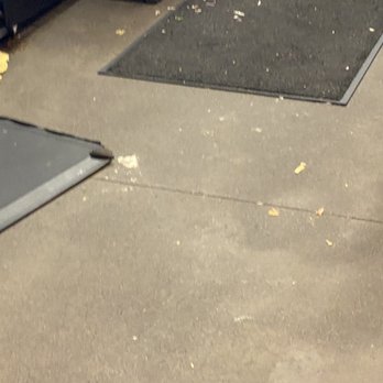 Little Big Burger - Food is all over the floor . Not swept  so customers don't see it . - Burgers Near Me - Beaverton, Oregon