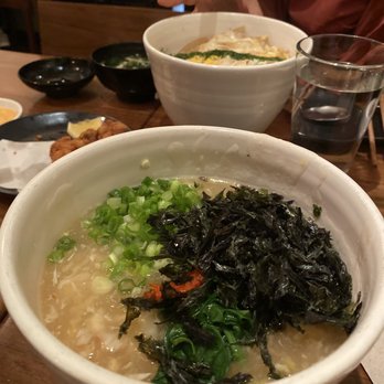 Raku - Kani Ankake Udon (and Oyako Don in the back) - Japanese Near Me - New York, New York Raku - Kani Ankake Udon (and Oyako Don in the back) - Japanese Near Me - New York, New York