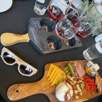 Valenzano Winery - Our cheese board and flatbread - Wineries Near Me - Shamong, New Jersey