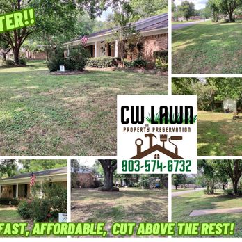 CW Lawn and Property Preservation - before and after photos - Lawn Services Near Me - Frankston, Texas