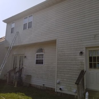 Shine Through Window Cleaning - Pressure washing before 2 - Window Washing Near Me