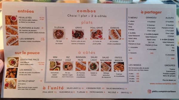 Menu photo 3 Piklìz Montreal, QC Menu photo 3 Piklìz Montreal, QC