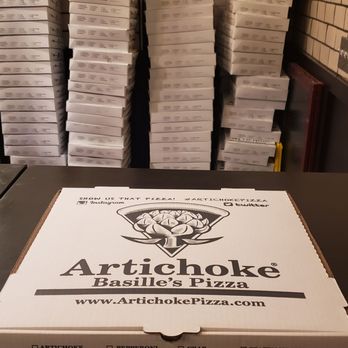 Artichoke Basille's Pizza - Boxed - Pizza Near Me - Jersey City, New Jersey