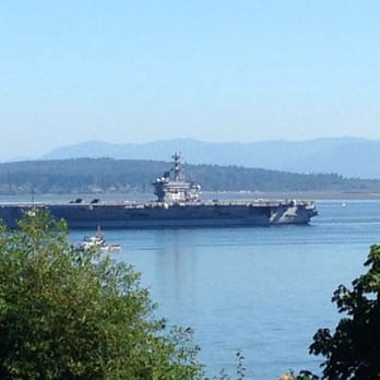 Harborview Park - The USS NIMITZ leaving port in July 2014. - Parks Near Me - Everett, Washington