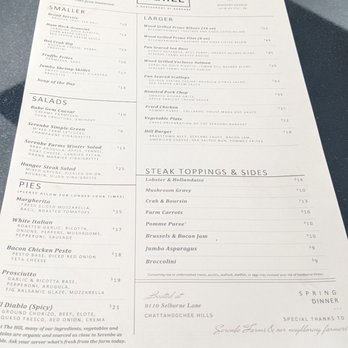 The Hill - Menu - New American Near Me - Chattahoochee Hills, Georgia The Hill - Menu - New American Near Me - Chattahoochee Hills, Georgia