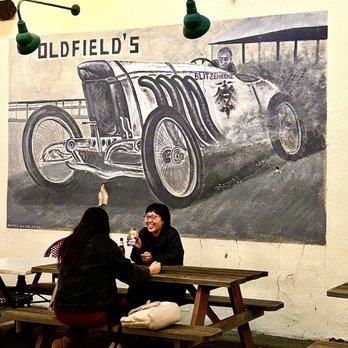 Oldfields Liquor Room - Outdoor mural. - Lounges Near Me - Los Angeles, California