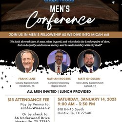 Chapelwood Baptist Church - Men's Conference January 14, 2023.