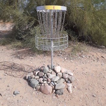 Skunk Creek Disc Golf Course - Baskets are clearly marked. - Disc Golf Near Me - Glendale, Arizona Skunk Creek Disc Golf Course - Baskets are clearly marked. - Disc Golf Near Me - Glendale, Arizona
