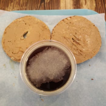 Klatch Coffee - Peanut butter bagel + cold brew =Mickey mouse! :-p - Coffee & Tea Near Me - San Dimas, California
