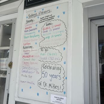 Dr Mike's Ice Cream - Flavor board - Ice Cream & Frozen Yogurt Near Me - Bethel, Connecticut Dr Mike's Ice Cream - Flavor board - Ice Cream & Frozen Yogurt Near Me - Bethel, Connecticut