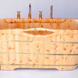 Blue Bath - Wooden tubs