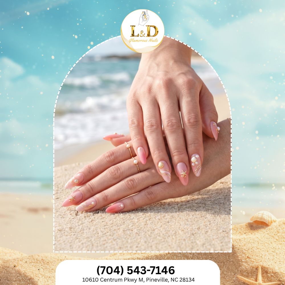 L&D Glamorous Nails Logo