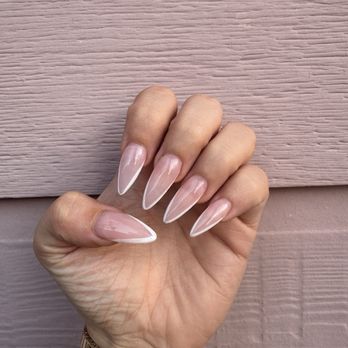 Skyline Nails & Spa - Long french tip - Nail Salons Near Me - Fort Worth, Texas Skyline Nails & Spa - Long french tip - Nail Salons Near Me - Fort Worth, Texas