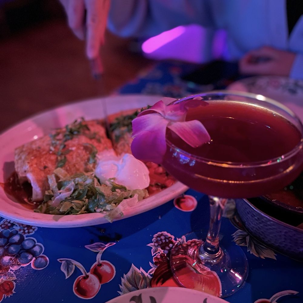 El Camino - Birria Burrito & the Libéula cocktail - Mexican Near Me - Seattle, Washington