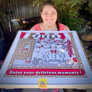 NY City Pizza - The box was GINORMOUS! -- and it is very important to carry it from the bottom. - Pizza Near Me - Citrus Heights, California