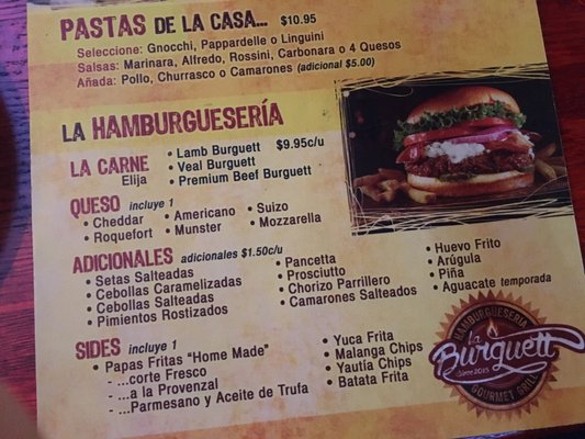 Menu photo 5 La Burguett San Juan, PR
