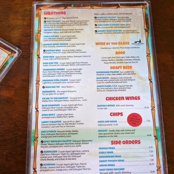 Luau Larry's - Front of menu. - New American Near Me - Avalon, California Luau Larry's - Front of menu. - New American Near Me - Avalon, California
