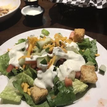 Bullfish Grill - That's just a big house salad comes with your meal - Steakhouses Near Me - Pigeon Forge, Tennessee