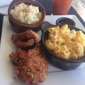 M & J Bistro - Southern fried chicken, garlic mashed potatoes, 4-cheese Mac - New American Near Me - Tracy, California