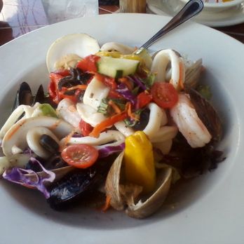 Casa Giuseppe's Italian Grill - Seafood Salad. There's actually a lot of seafood on it! - Italian Near Me - Stuart, Florida