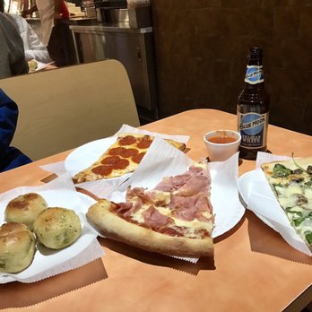 Pizza Time - Garlic knots, pepperoni, Hawaiian, and a slice of spinach white - Pizza Near Me - St. Augustine, Florida Pizza Time - Garlic knots, pepperoni, Hawaiian, and a slice of spinach white - Pizza Near Me - St. Augustine, Florida