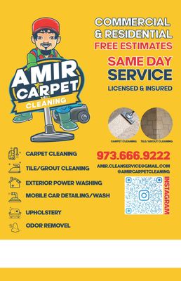 Amir carpet cleaning