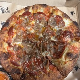 Pepperoni and Sausage Pizza