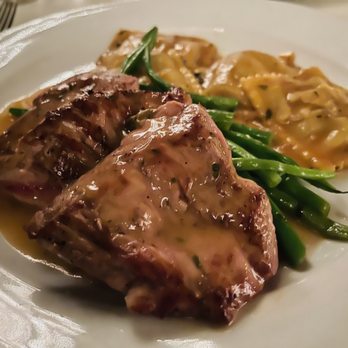 Lavender Bistro - Veal Tenderloin with Mushroom ravioli - New American Near Me - La Quinta, California Lavender Bistro - Veal Tenderloin with Mushroom ravioli - New American Near Me - La Quinta, California