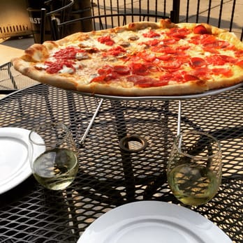 OTTO - Large half pepperoni half sausage. Good pizza with a glass of Pinot and Chardonnay the bartender didn't gives us much on wine. - Pizza Near Me - Boston, Massachusetts OTTO - Large half pepperoni half sausage. Good pizza with a glass of Pinot and Chardonnay the bartender didn't gives us much on wine. - Pizza Near Me - Boston, Massachusetts