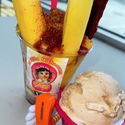 Mangonada sherbet and Gourmet ice cream Mangonada sherbet and Gourmet ice cream