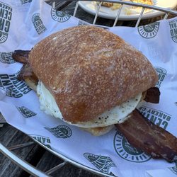 Grand Central Bakery - Egg and bacon breakfast sandwiches