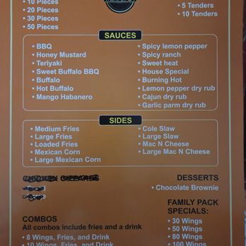 The Wing Spot - Menu - Chicken Wings Near Me - Altamonte Springs, Florida The Wing Spot - Menu - Chicken Wings Near Me - Altamonte Springs, Florida